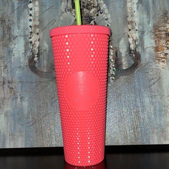 Starbucks Summer 2022 Bling Studded DragonFruit 24oz Tumbler Venti - Picture 7 of 7